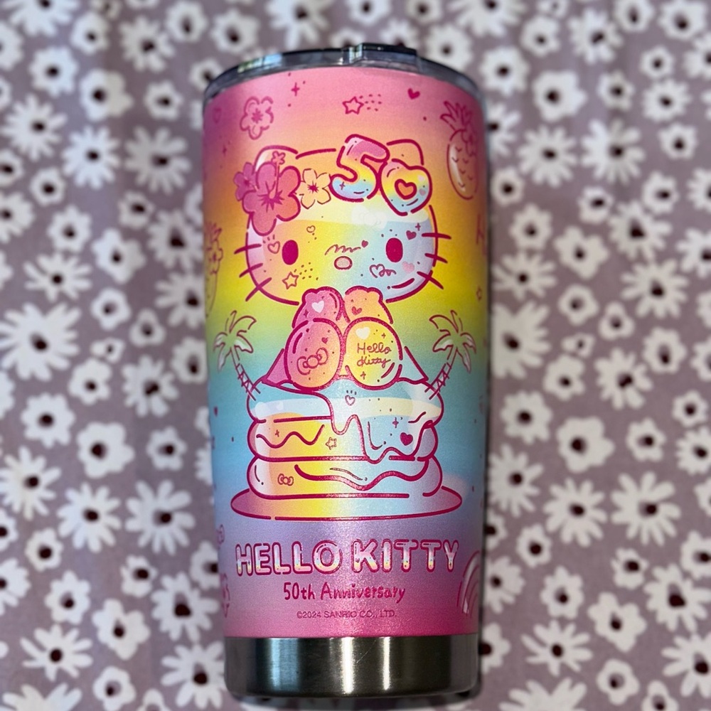 Hello Kitty Hawaii Stainless Steel Tumbler 50th Anniversary New release IMPORTED